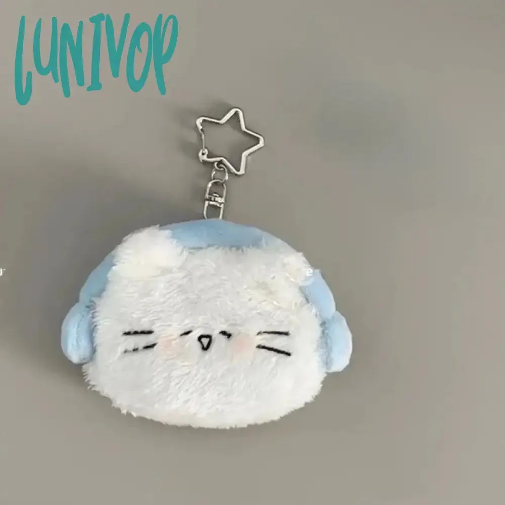Lunivop Cute Plush Wallets for Women Small Original Designer Kawaii Lolita Coin Purse Cartoon Fashion Earphone New Elegant Wallet