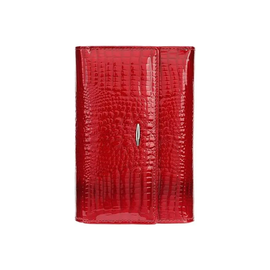 Luxury CrocLeather Short Trifold Wallets