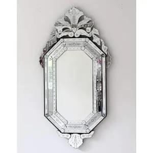 MAISSON Modern Venetian Mirror Wall Mirror Home Living Room Mirror Bedroom Mirror villa's Mirror Home Mirror Hotel Mirror Showroom Mirror Size of Mirror 26" L x 48" H Inches MVM 99