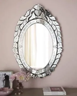 MAISSON Modern Venetian Mirror Wall Mirror Home Living Room Mirror Bedroom Mirror villa's Mirror Home Mirror Hotel Mirror Showroom Mirror Size of Mirror 30" L x 48" H Inches MVM 105