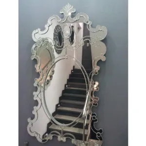 MAISSON Modern Venetian Mirror Wall Mirror Home Living Room Mirror Bedroom Mirror villa's Mirror Home Mirror Hotel Mirror Showroom Mirror Size of Mirror 36" L x 54" H Inches MVM 19