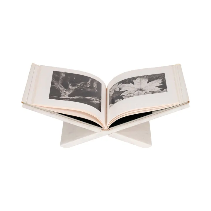 Marble Bookstand, White