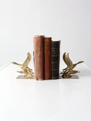 mid-century duck bookends