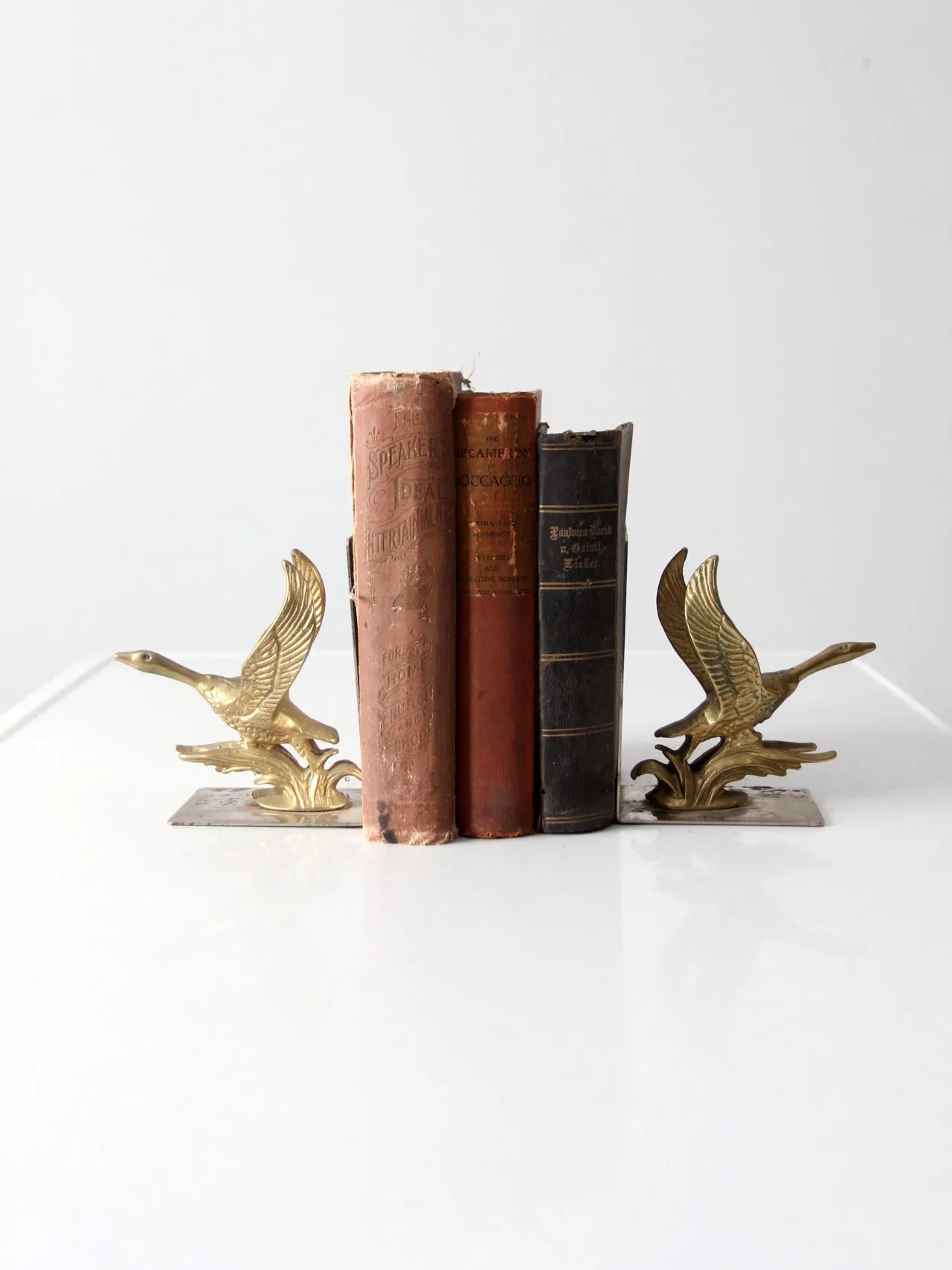 mid-century duck bookends