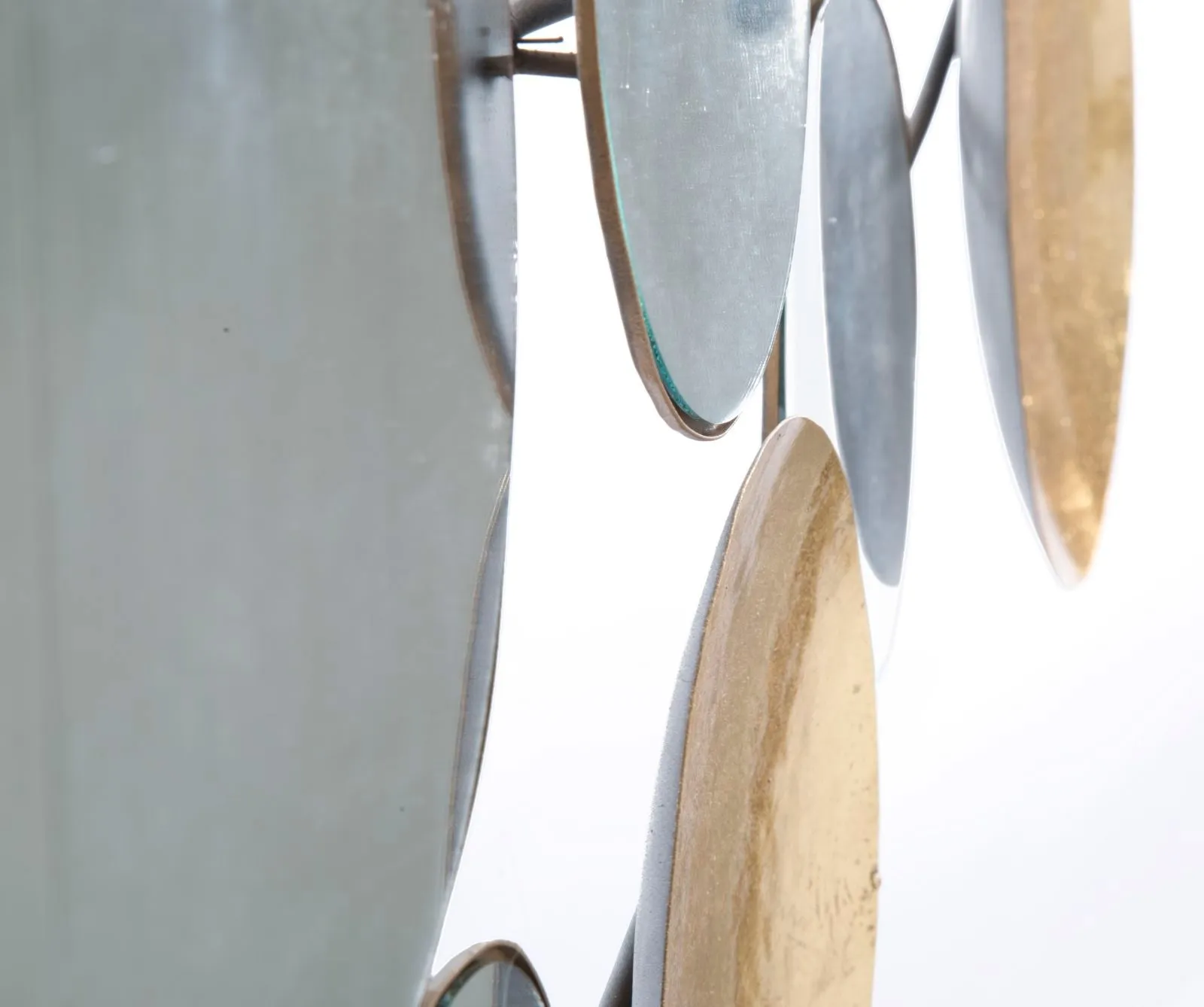 Mirror & Metal Circles Wall Decor