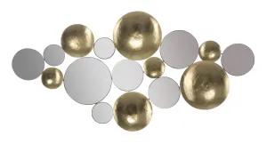 Mirror & Metal Circles Wall Decor