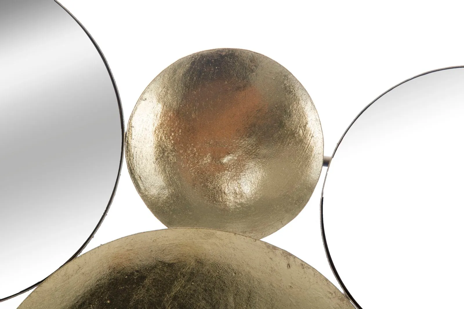 Mirror & Metal Circles Wall Decor