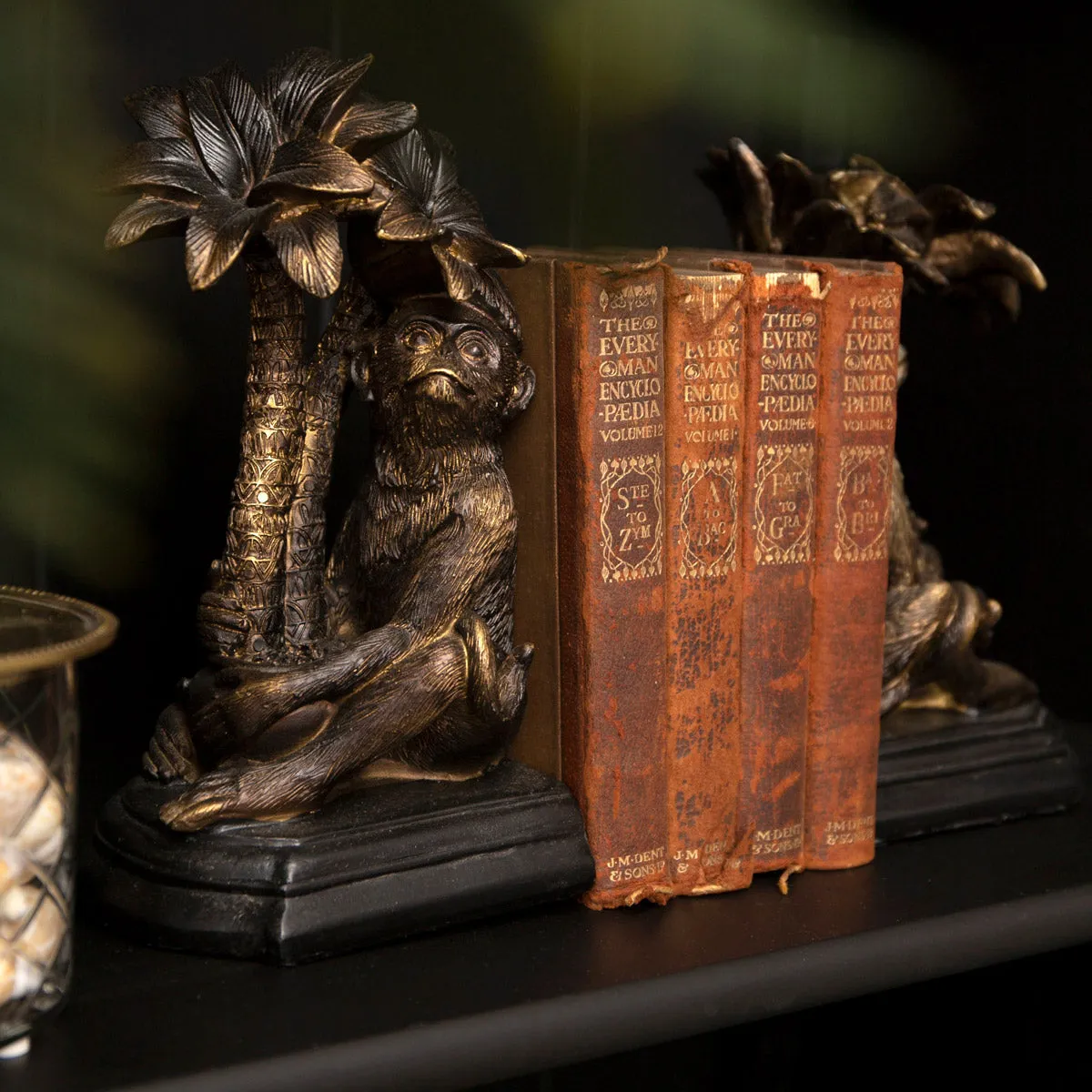 Monkey Bookends