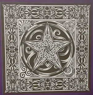 Pentacle Altar Cloth or Wall Hanging