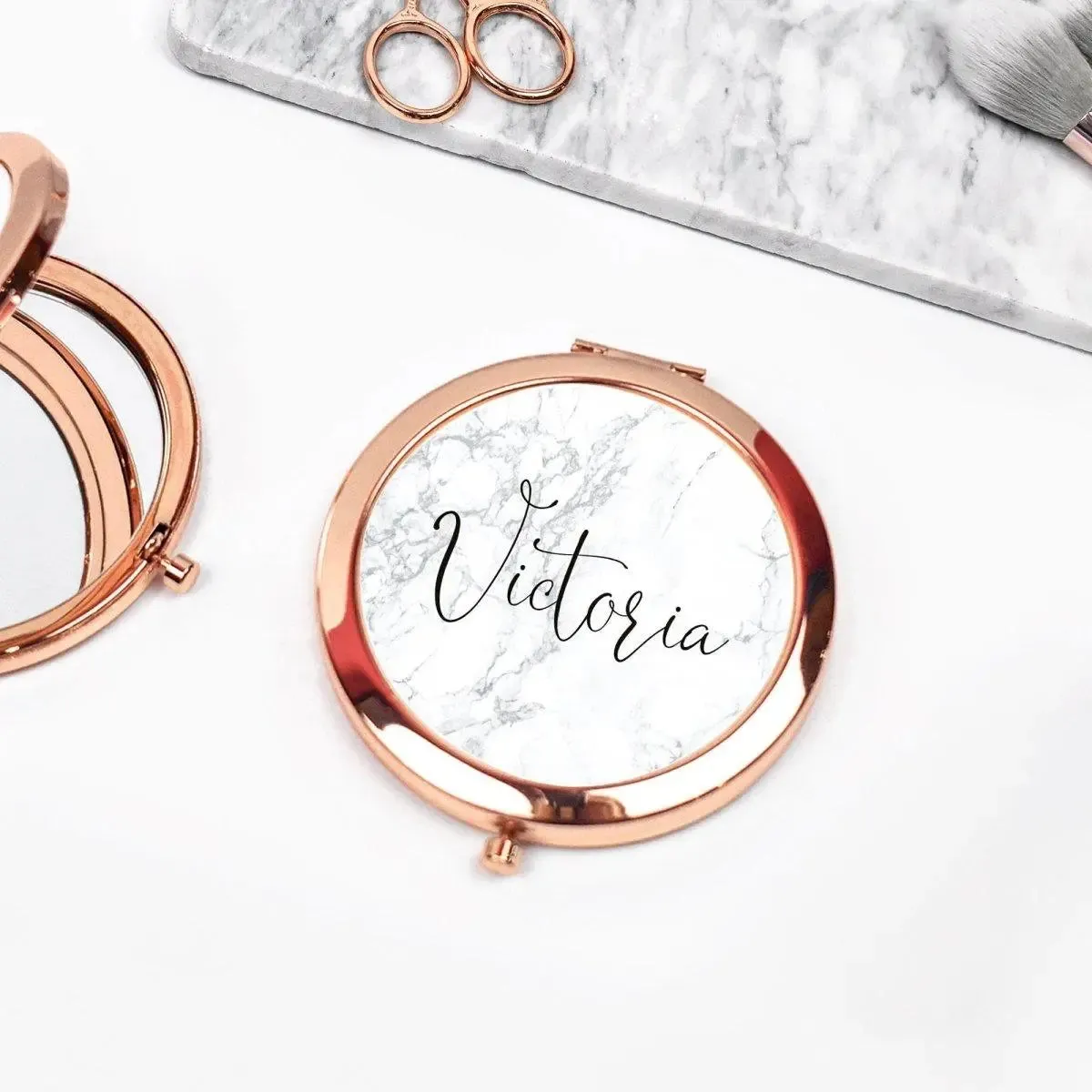 Personalised Bridesmaid Mirror, Bridesmaid Favour, Hen Party Pocket Mirror, Bride Gift, Name Pocket Mirror, Handheld Mirror, Bridesmaid Gift