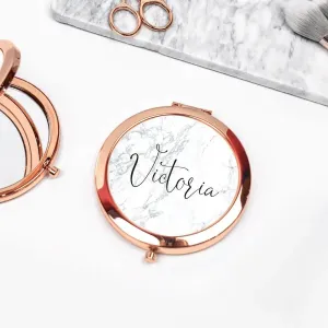 Personalised Bridesmaid Mirror, Bridesmaid Favour, Hen Party Pocket Mirror, Bride Gift, Name Pocket Mirror, Handheld Mirror, Bridesmaid Gift