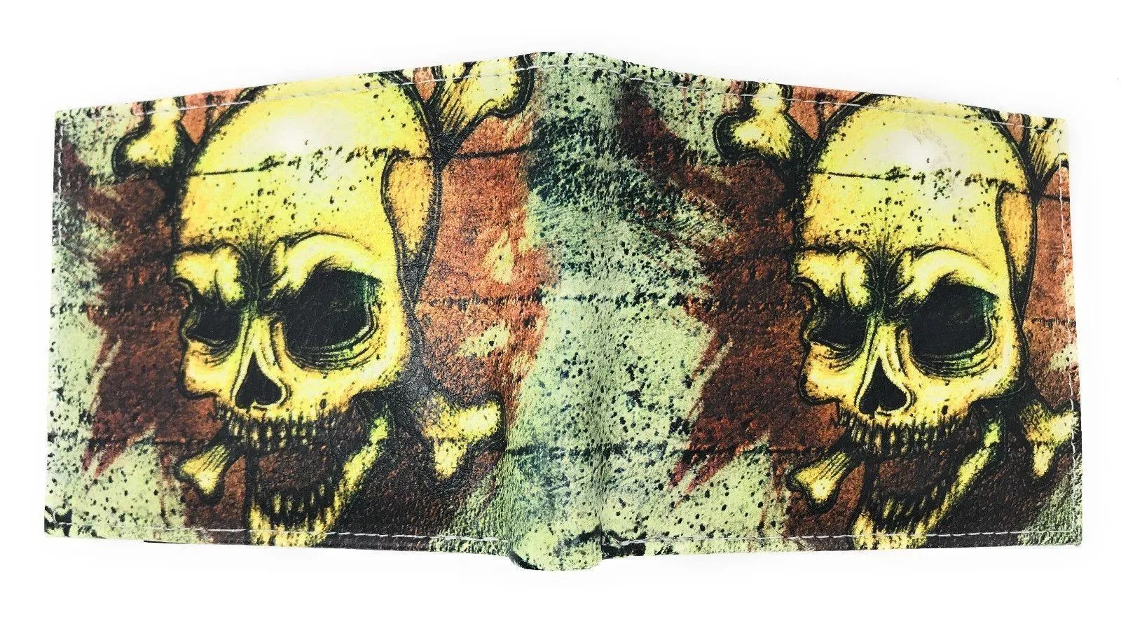 Printed Designs Bifold Wallets In Gift Box Cash Card Id Slots Mens Womens Youth