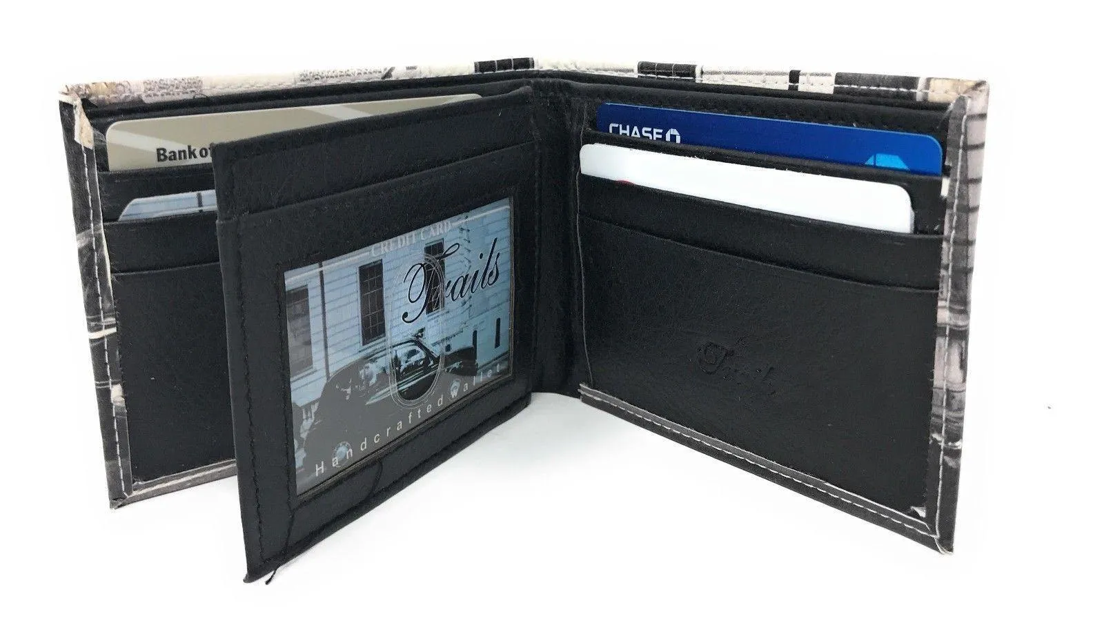 Printed Designs Bifold Wallets In Gift Box Cash Card Id Slots Mens Womens Youth