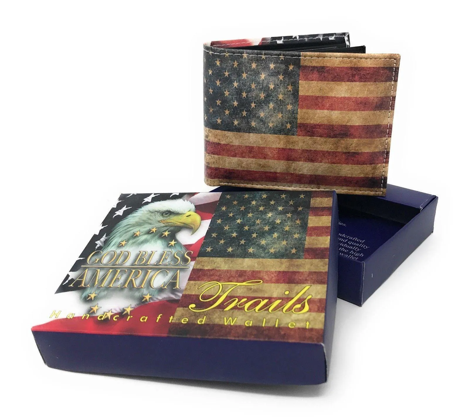 Printed Designs Bifold Wallets In Gift Box Cash Card Id Slots Mens Womens Youth