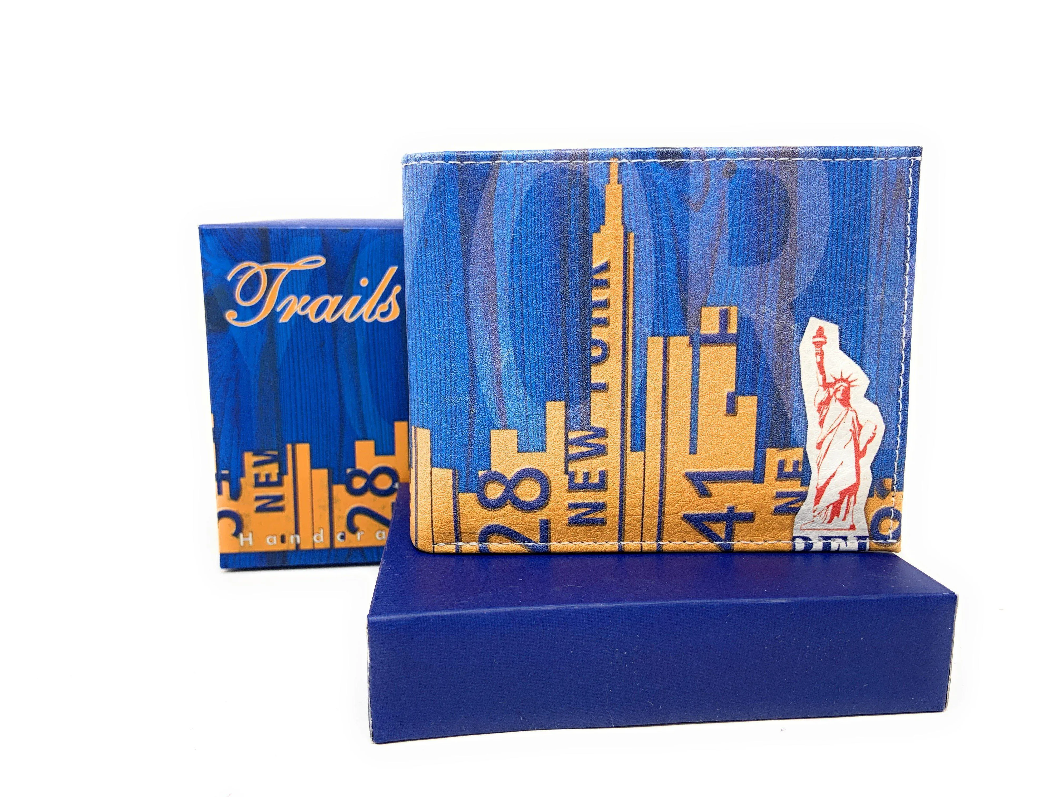 Printed Designs Bifold Wallets In Gift Box Cash Card Id Slots Mens Womens Youth