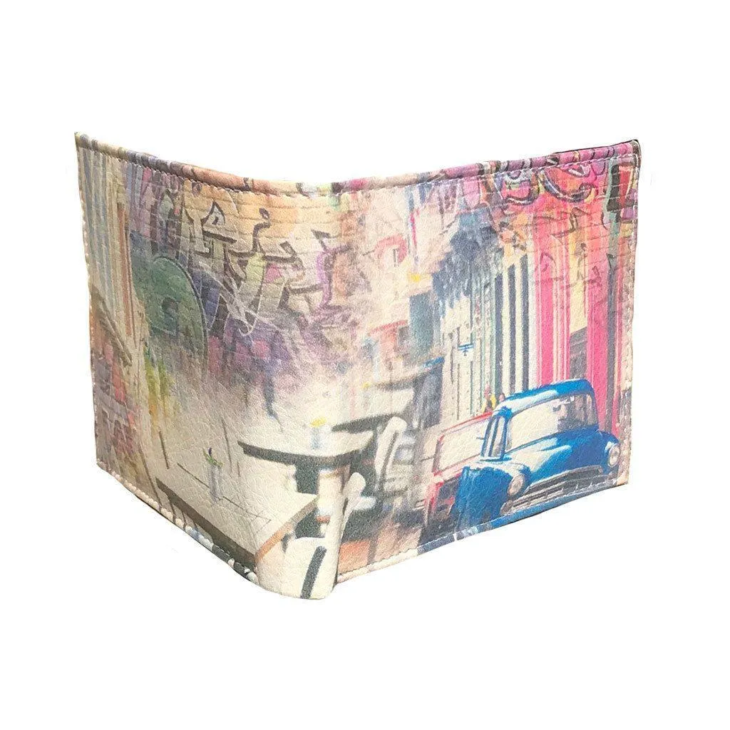 Printed Designs Bifold Wallets In Gift Box Cash Card Id Slots Mens Womens Youth