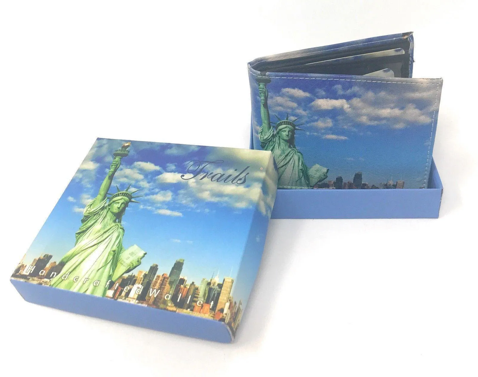 Printed Designs Bifold Wallets In Gift Box Cash Card Id Slots Mens Womens Youth