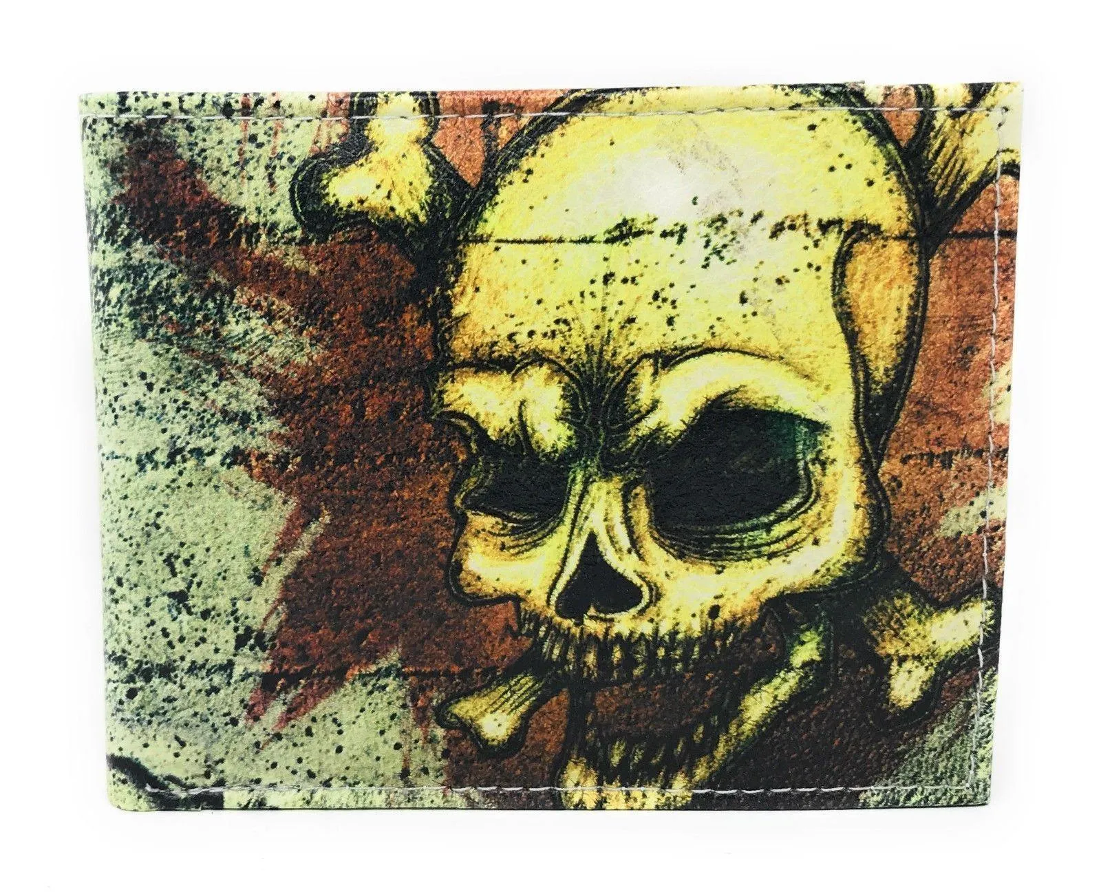 Printed Designs Bifold Wallets In Gift Box Cash Card Id Slots Mens Womens Youth
