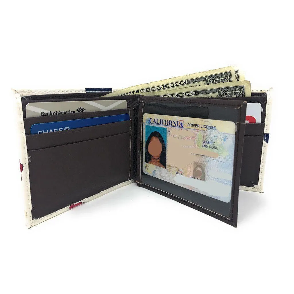 Printed Designs Bifold Wallets In Gift Box Cash Card Id Slots Mens Womens Youth