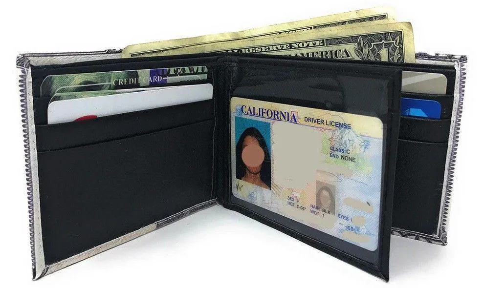 Printed Designs Bifold Wallets In Gift Box Cash Card Id Slots Mens Womens Youth