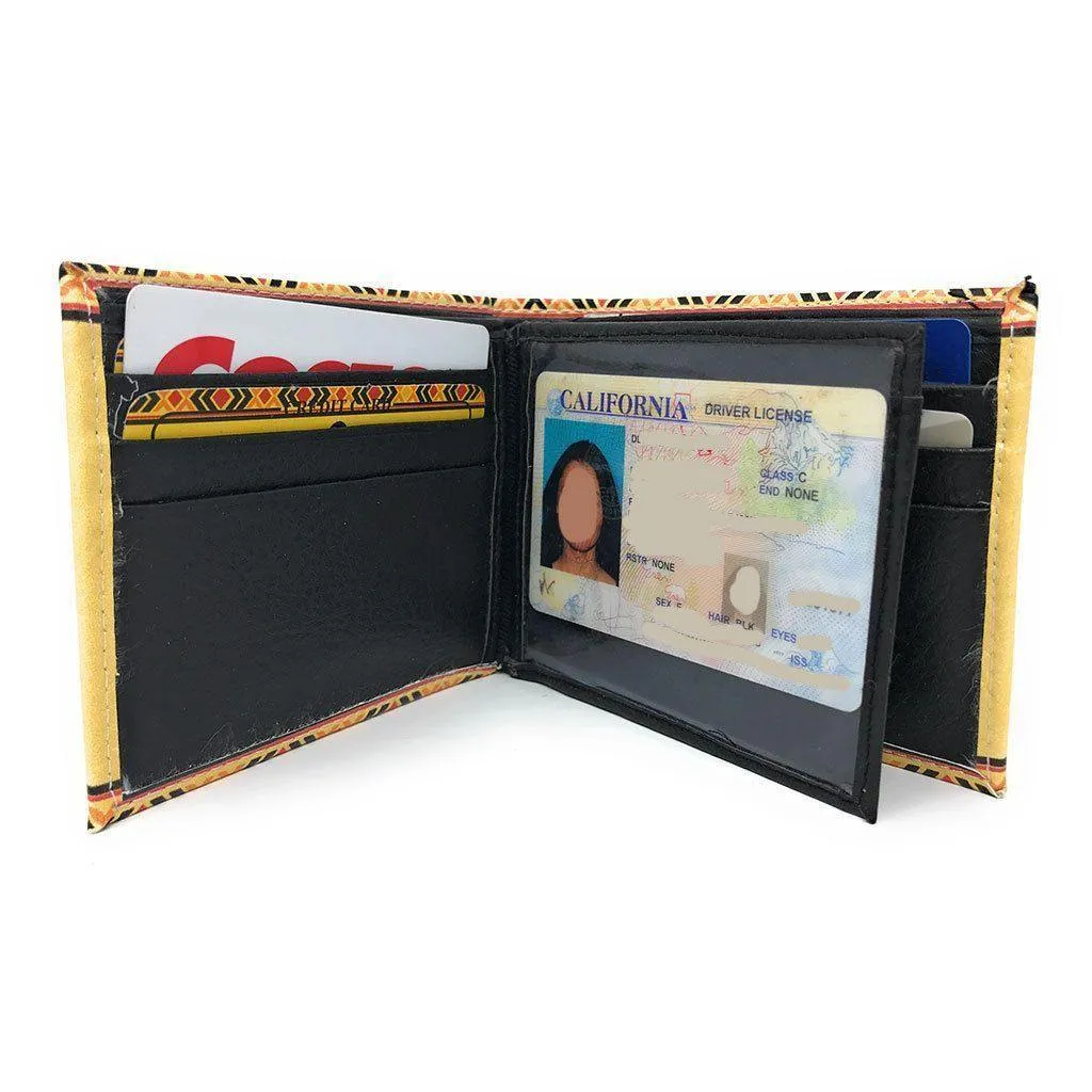 Printed Designs Bifold Wallets In Gift Box Cash Card Id Slots Mens Womens Youth