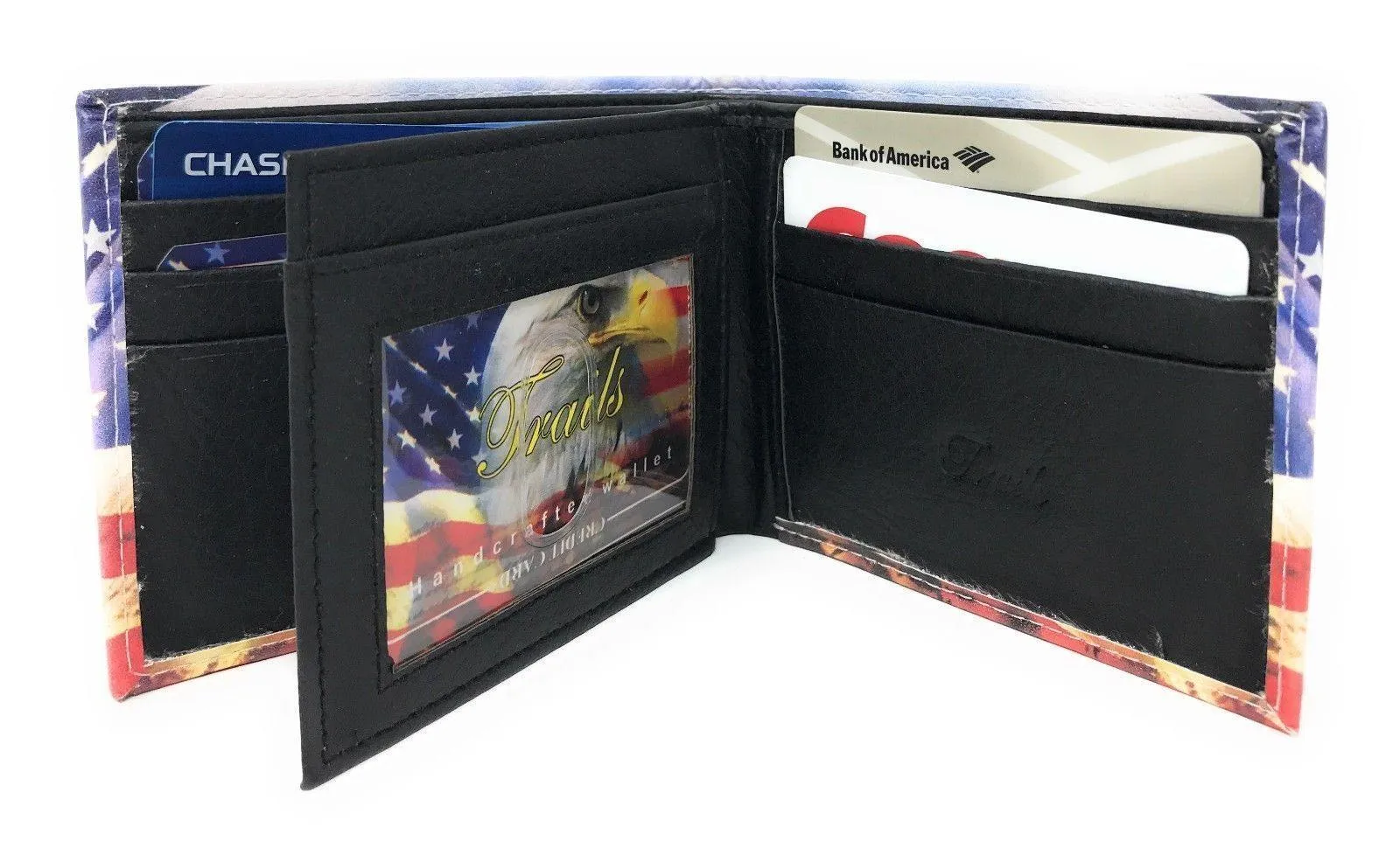 Printed Designs Bifold Wallets In Gift Box Cash Card Id Slots Mens Womens Youth