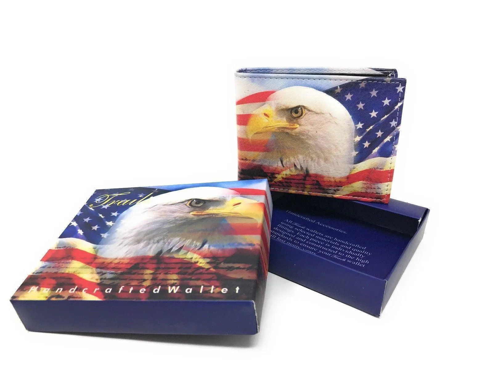 Printed Designs Bifold Wallets In Gift Box Cash Card Id Slots Mens Womens Youth