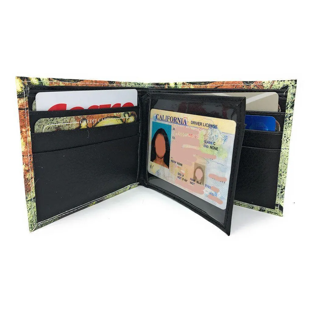 Printed Designs Bifold Wallets In Gift Box Cash Card Id Slots Mens Womens Youth