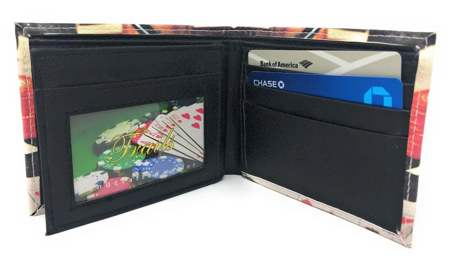 Printed Designs Bifold Wallets In Gift Box Cash Card Id Slots Mens Womens Youth