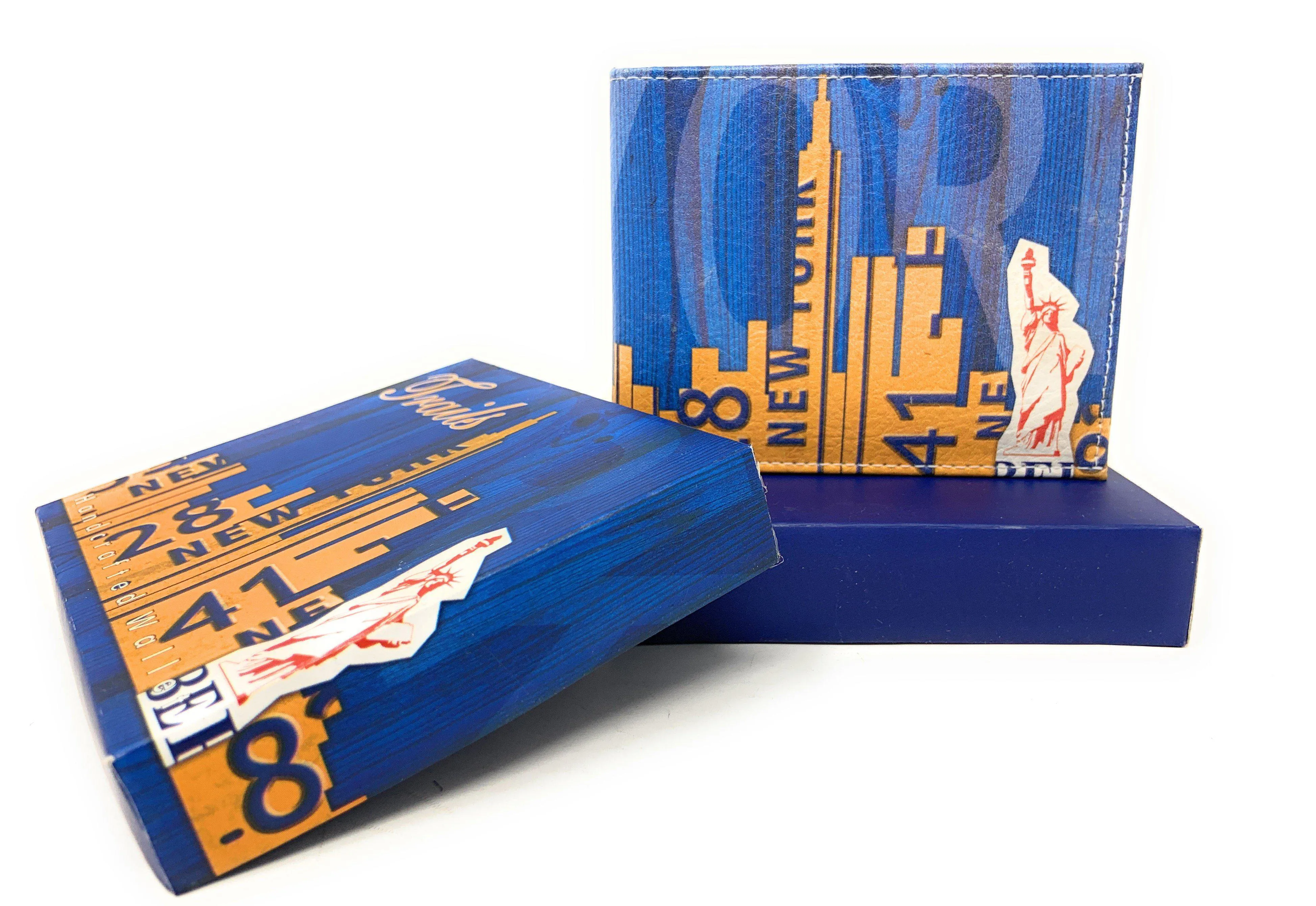 Printed Designs Bifold Wallets In Gift Box Cash Card Id Slots Mens Womens Youth