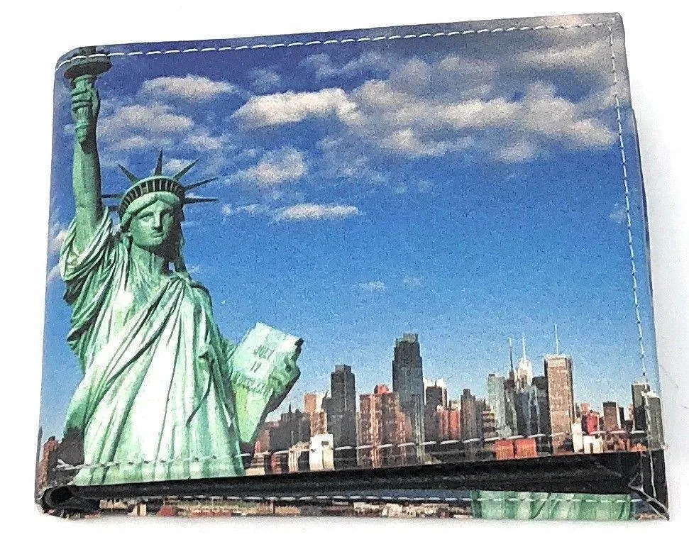 Printed Designs Bifold Wallets In Gift Box Cash Card Id Slots Mens Womens Youth