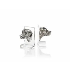 "Cadence" 6.5" Tall Bookend, Dog Head