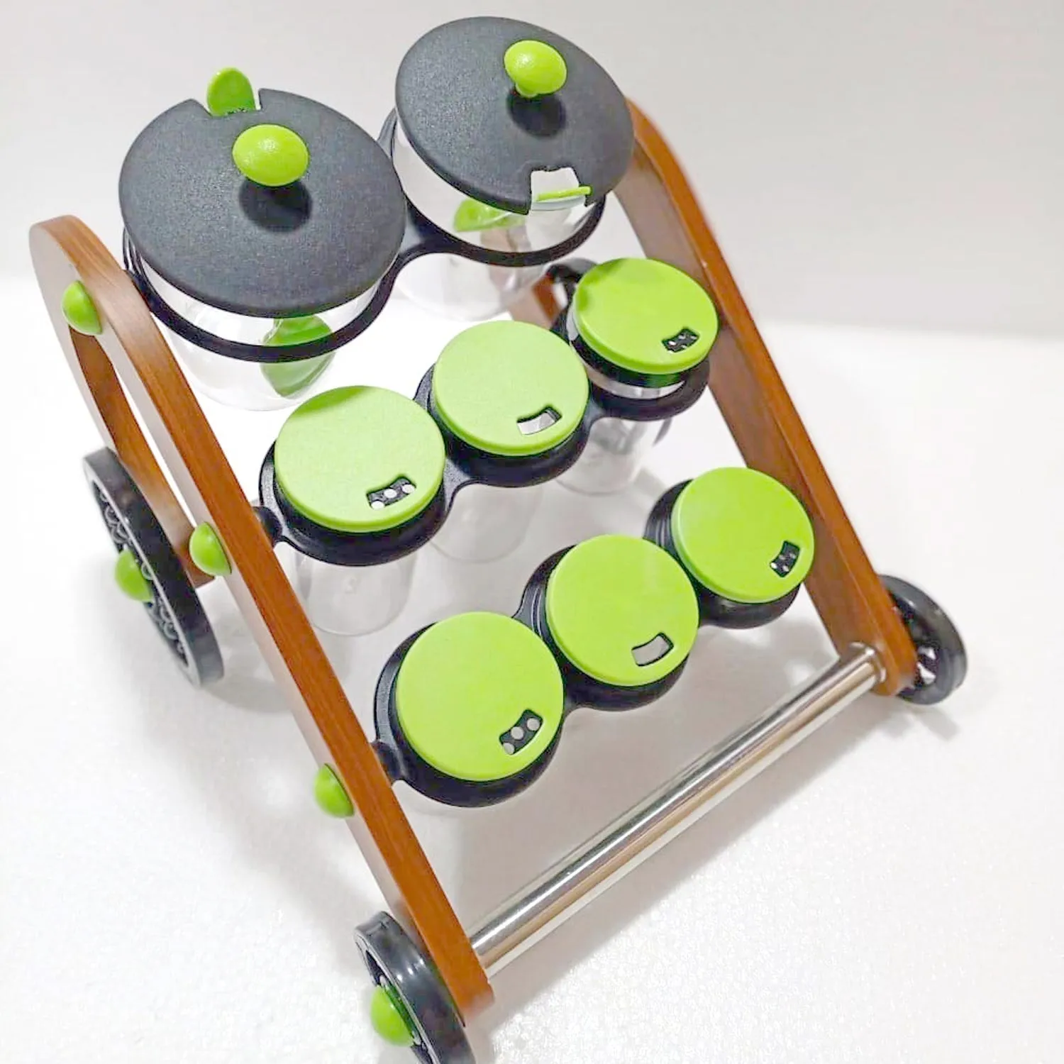 Rajwadi Spice Jar Stand and holder for supporting jars, bottles etc. including all kitchen purposes.