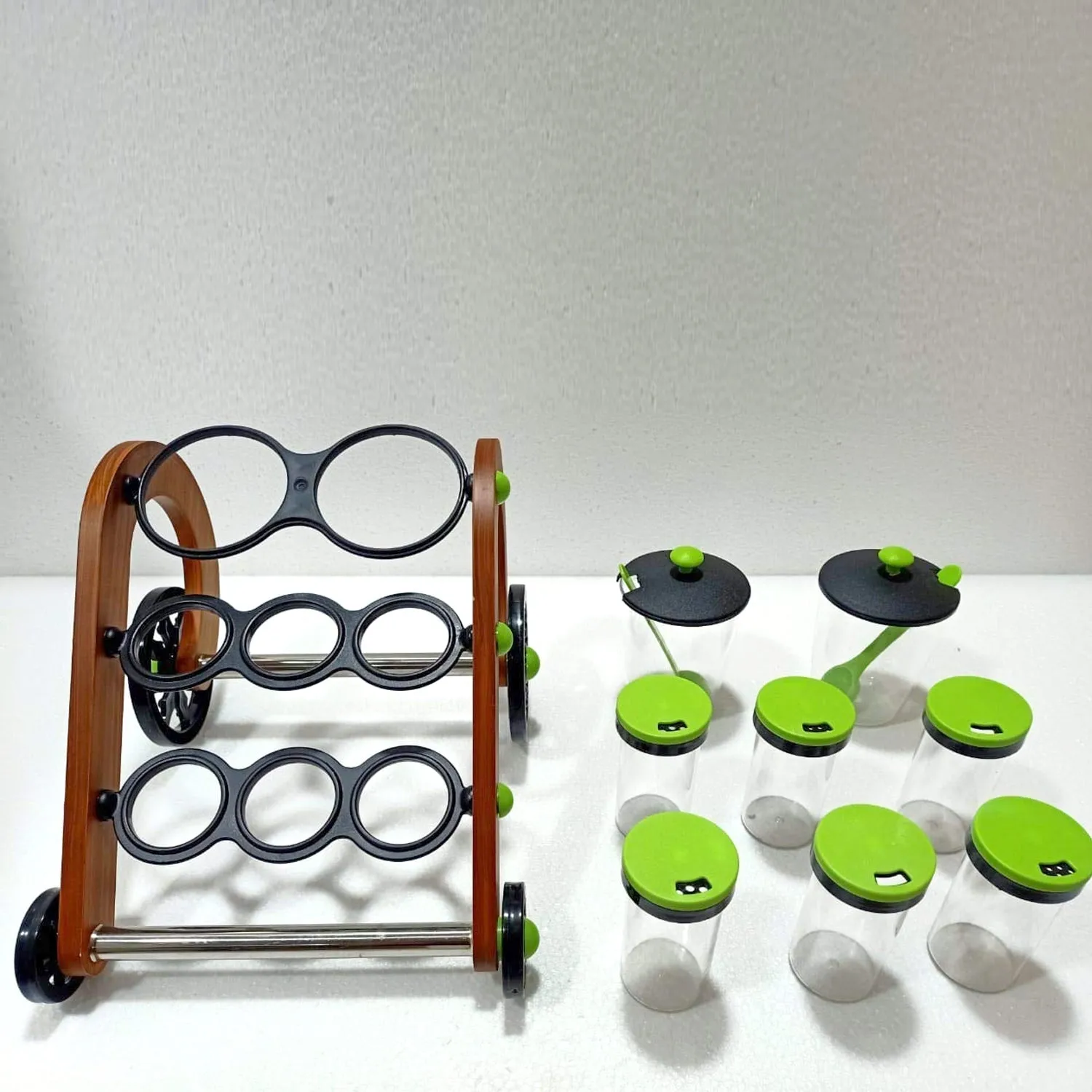 Rajwadi Spice Jar Stand and holder for supporting jars, bottles etc. including all kitchen purposes.