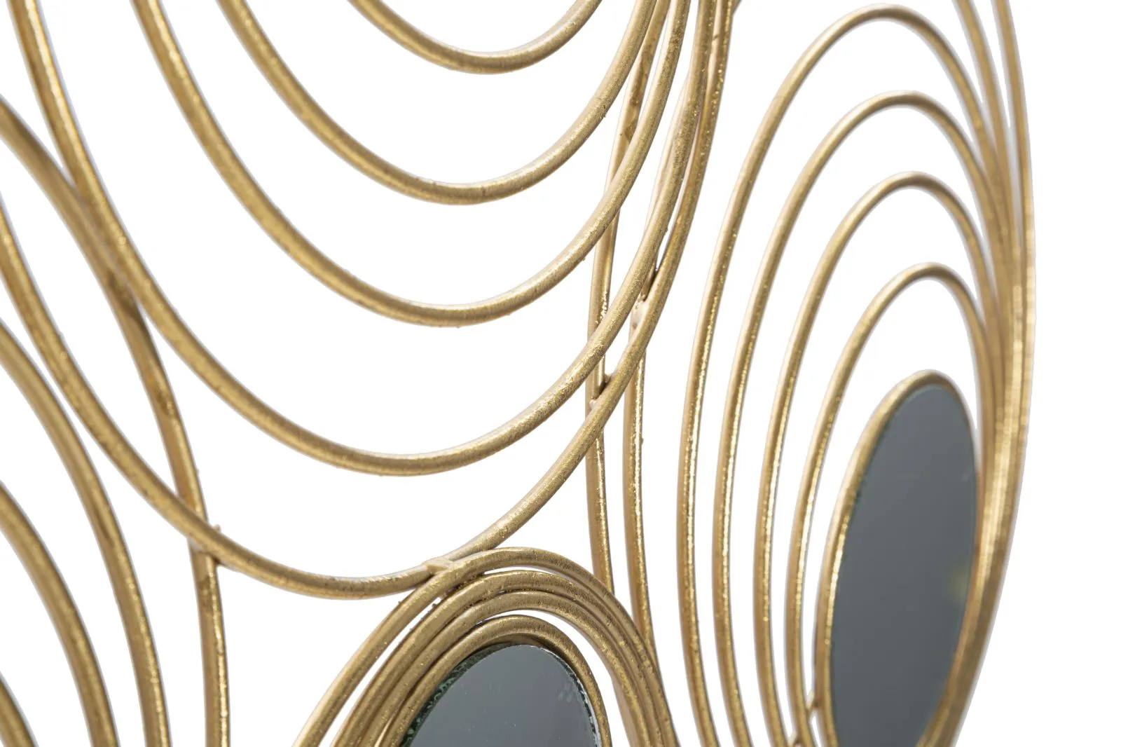 Round Golden Wall Mirrors (Modern Decor)