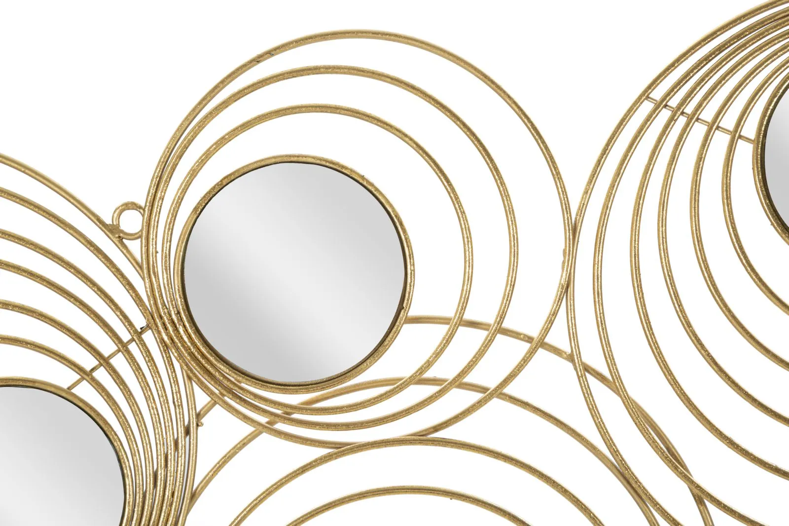 Round Golden Wall Mirrors (Modern Decor)
