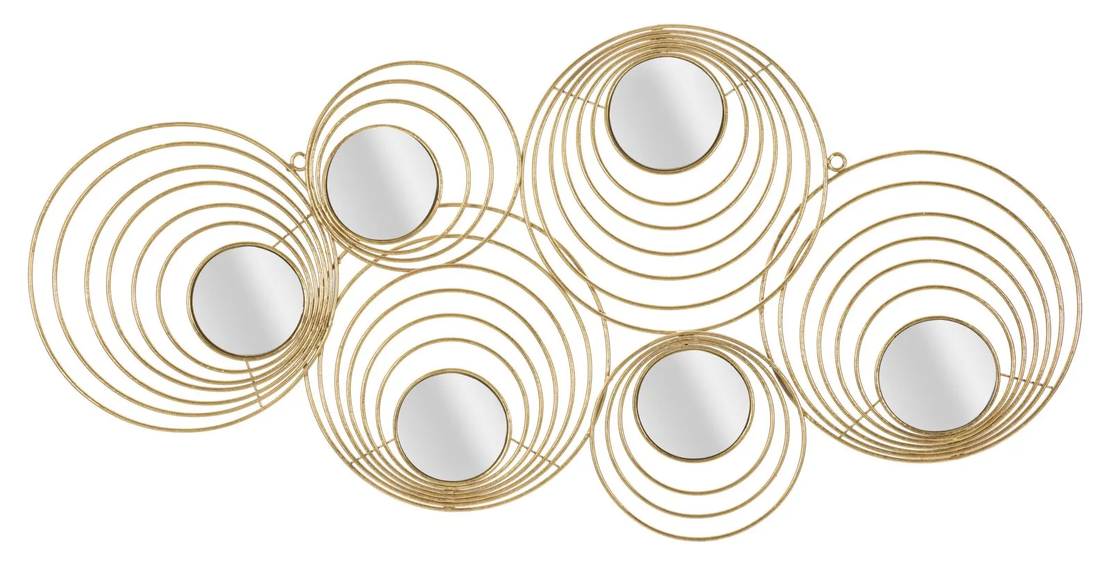 Round Golden Wall Mirrors (Modern Decor)