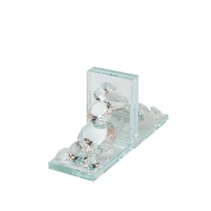 S/2 Crystal Diamond Bookends