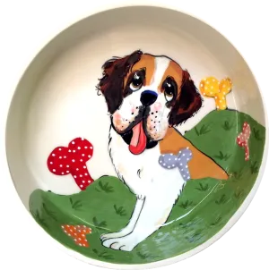 Saint Bernard Dog Bowl