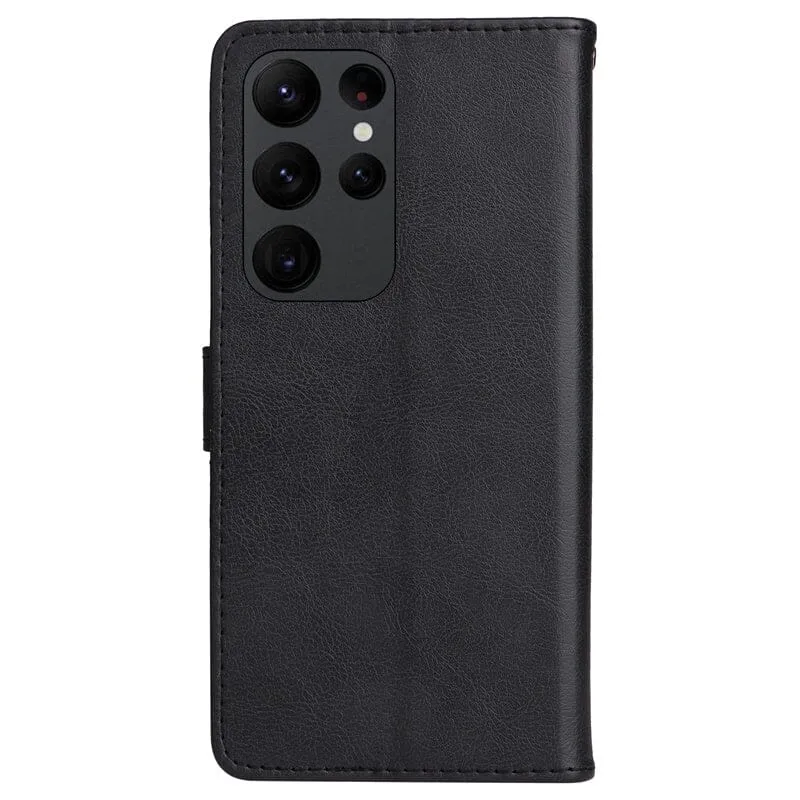 Samsung S23  Plus compatible Flip Wallet Leather Phone Case