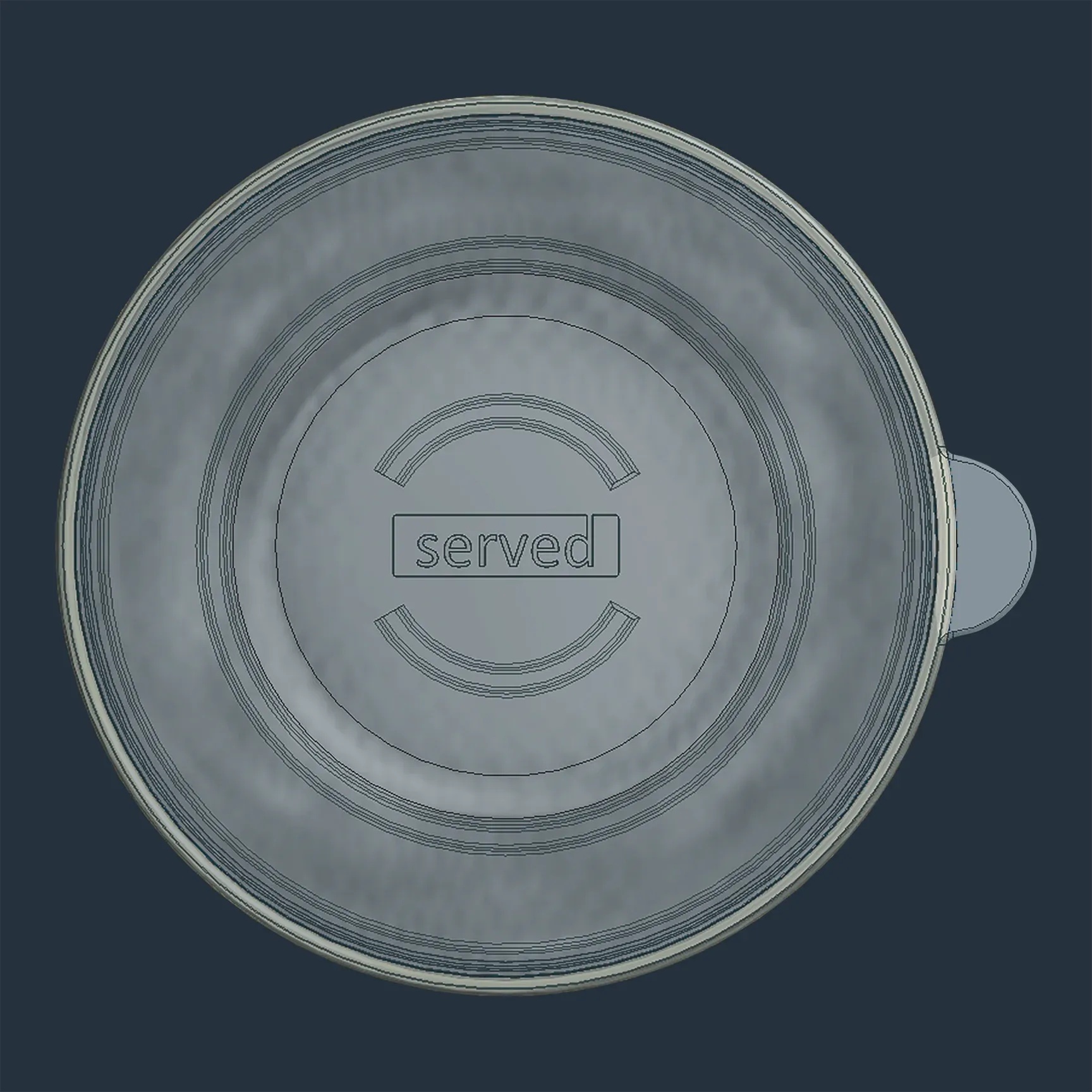 Served Vacuum-Insulated Small Serving Bowl – 20oz - Golden