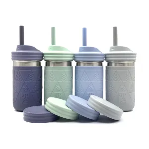 Stainless Steel 14oz Drinking Tumblers   Food Storage (Sage/Misty Blue/Gray/Navy)
