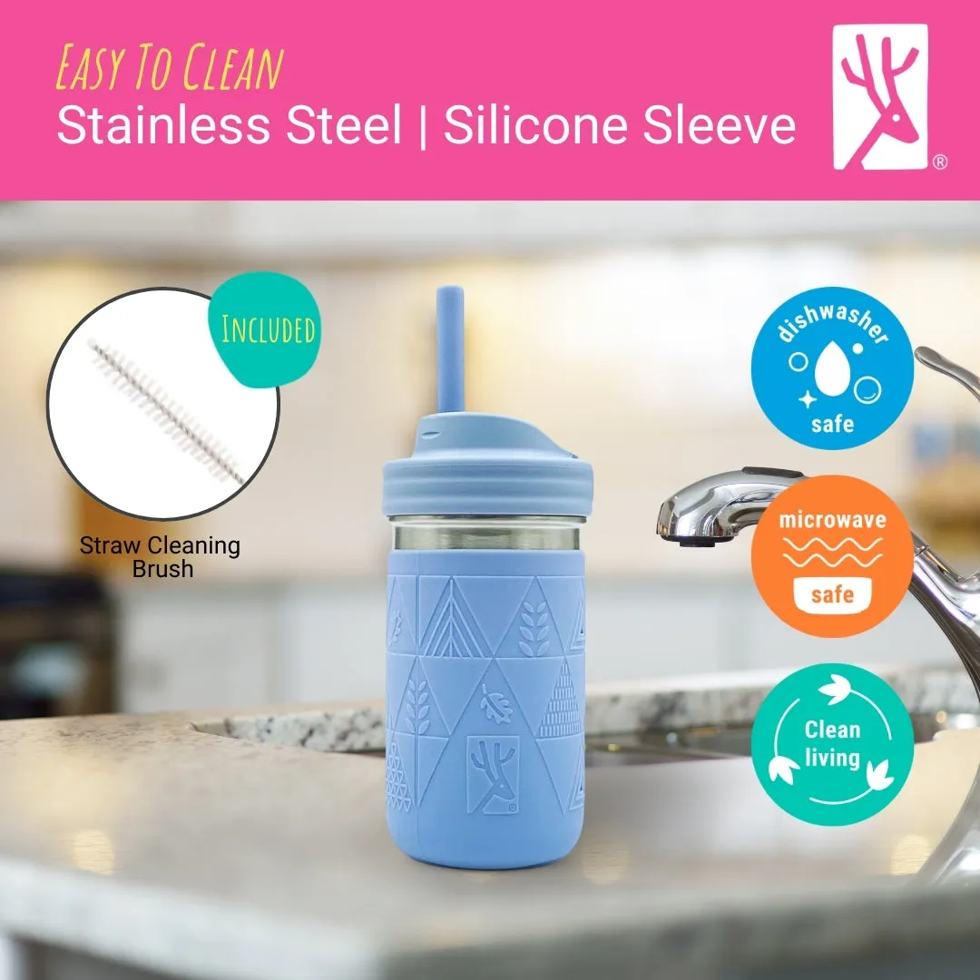 Stainless Steel 14oz Drinking Tumblers   Food Storage (Sage/Misty Blue/Gray/Navy)