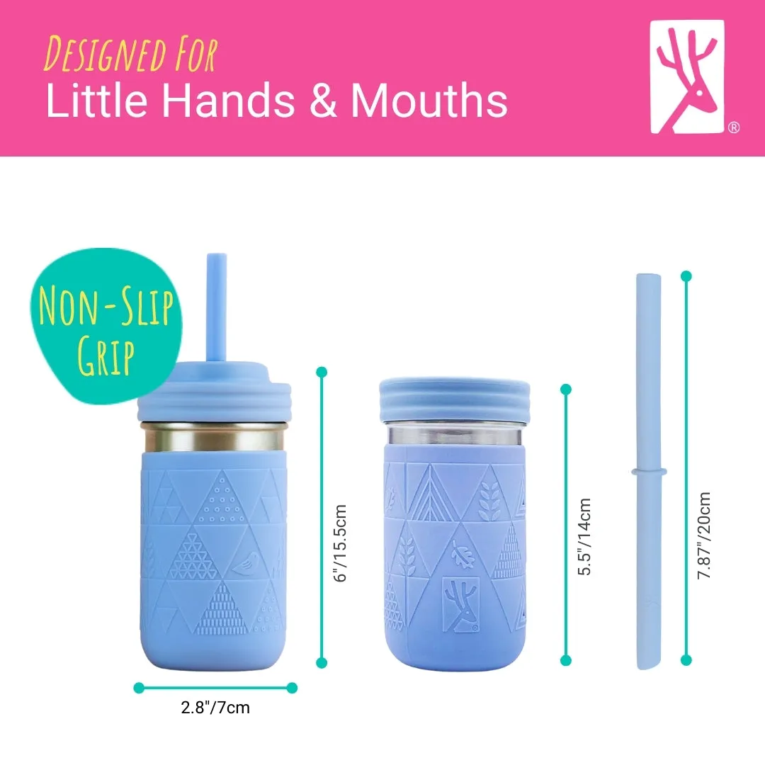Stainless Steel 14oz Drinking Tumblers   Food Storage (Sage/Misty Blue/Gray/Navy)