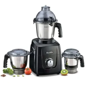 SUJATA MG02- Black  1000W Mixer Grinder (3 Jars, Black)
