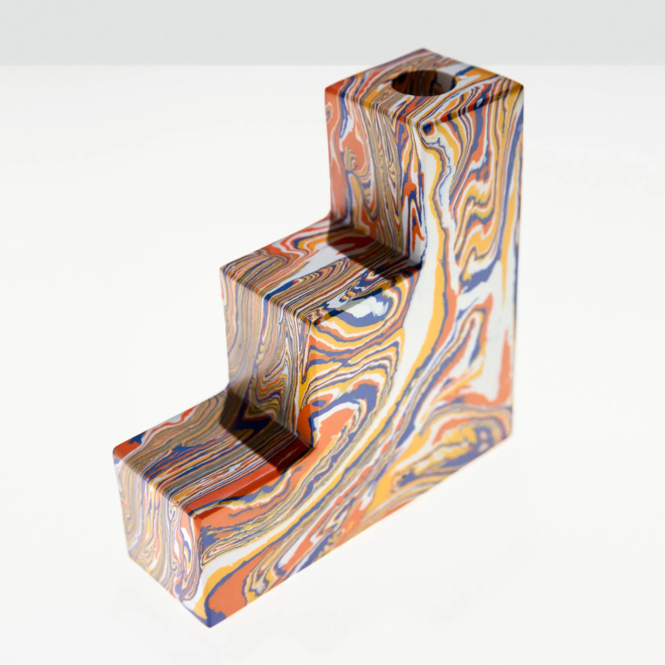 Swirl Stepped Bookends (Set of 2)