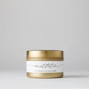 Tin Soy Candle: Mistletoe