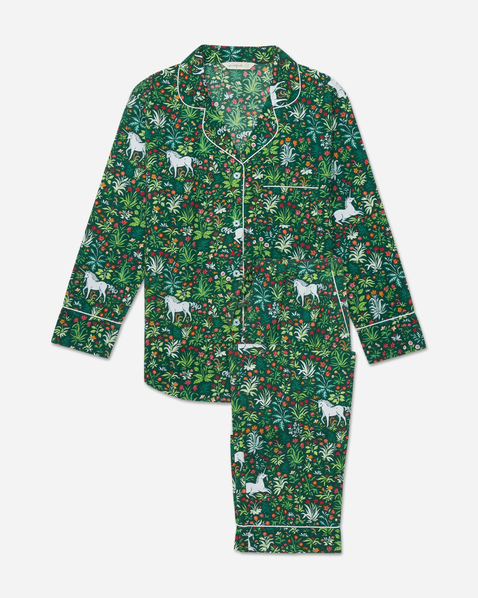 Unicorn's Garden - Long Sleep Set - Juniper