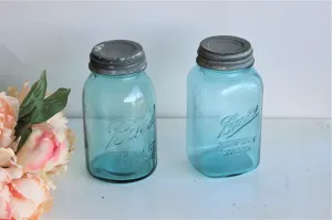 Vintage 1930s and 1940s Ball Mason Jars