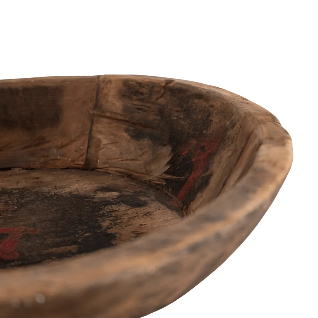 Wooden Vintage Bowl | 50cm
